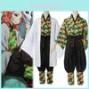 Kostium Cosplay Demon Slayer Kimetsu No Yaiba Sabito Wykwintny Zestaw Kimono Płaszcz Dla Fanów