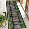 Train Track Runner Rug Track Sleeper Printed Carpet Non Slip Door Mat for Living Room Entrance Bedroom Decoration Carpet