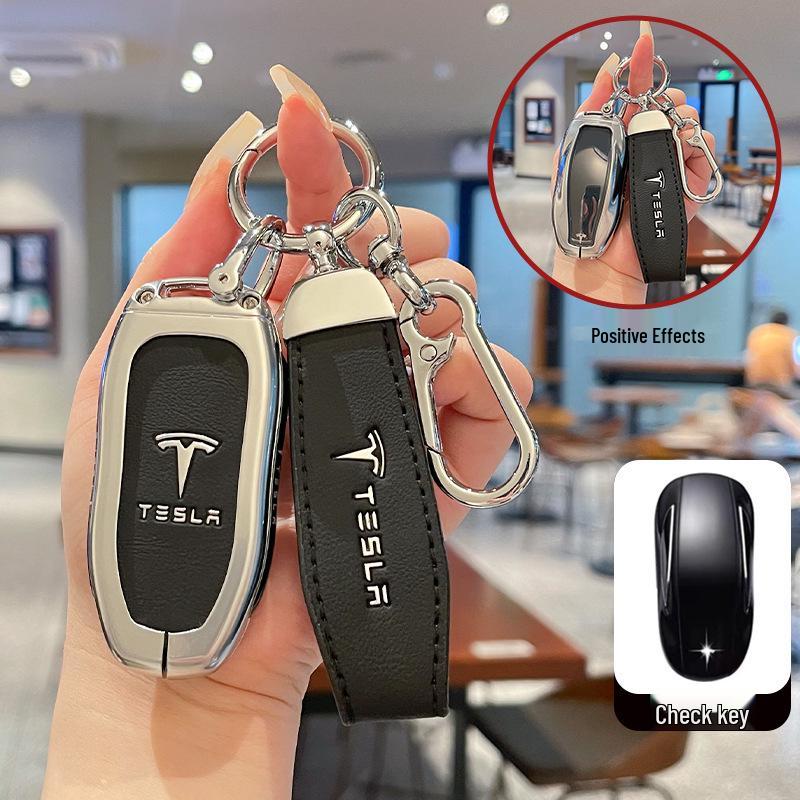 Tesla Model 3/Y/X Key Case Protective Shell with Full Coverage Buckle