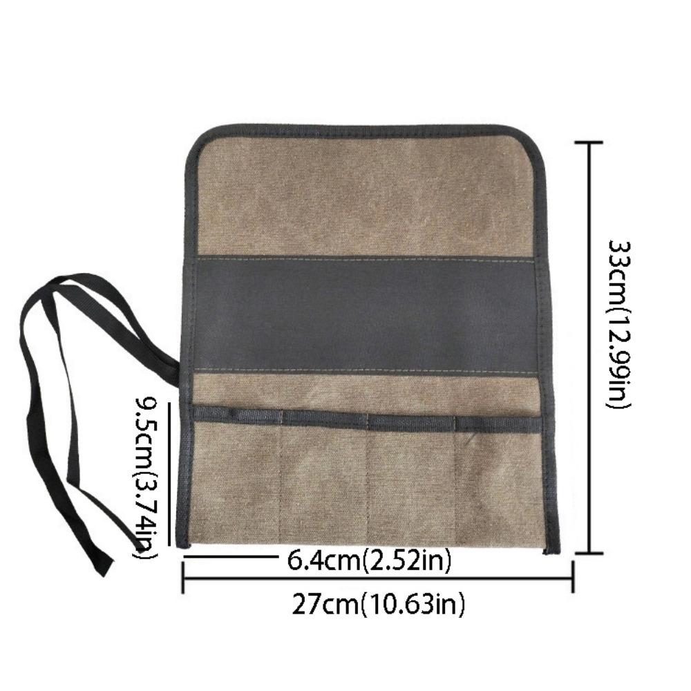 

Oxford Cloth Roll Up Tool Bag Multiple Pockets Wrench Pouch Tool Organisers Garden Tool Storage Style A