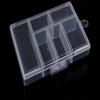 1 jeu de boîtes de rangement compactes à 5 compartiments - boîte de rangement transparente, anti-poussière pour bijoux et petits objets, adaptée