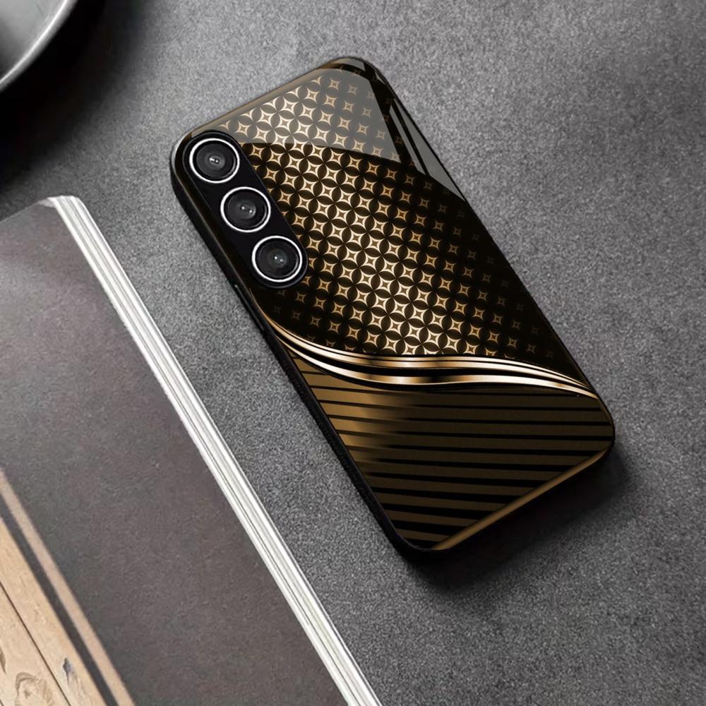 Custodia Telefono Lusso Texture Business Boss Custodia Vetro per Samsung Galaxy S26 S25 S24 S23 S22 S21 FE Ultra Plus Resistente alle Cadute