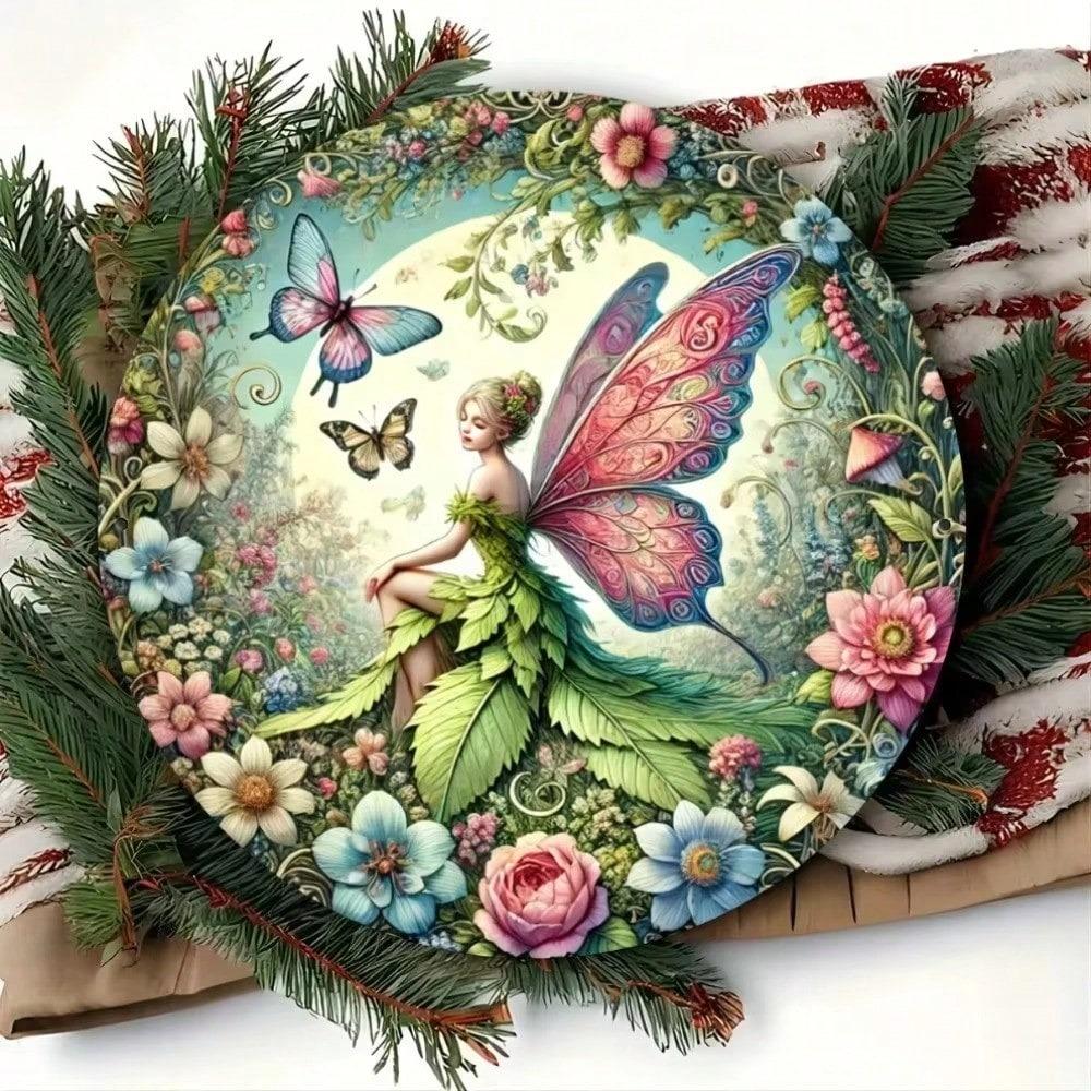 Modern Farmhouse Apple Metal Sign Rustic Kitchen Wall Decor Artificial Apples Metal Basket