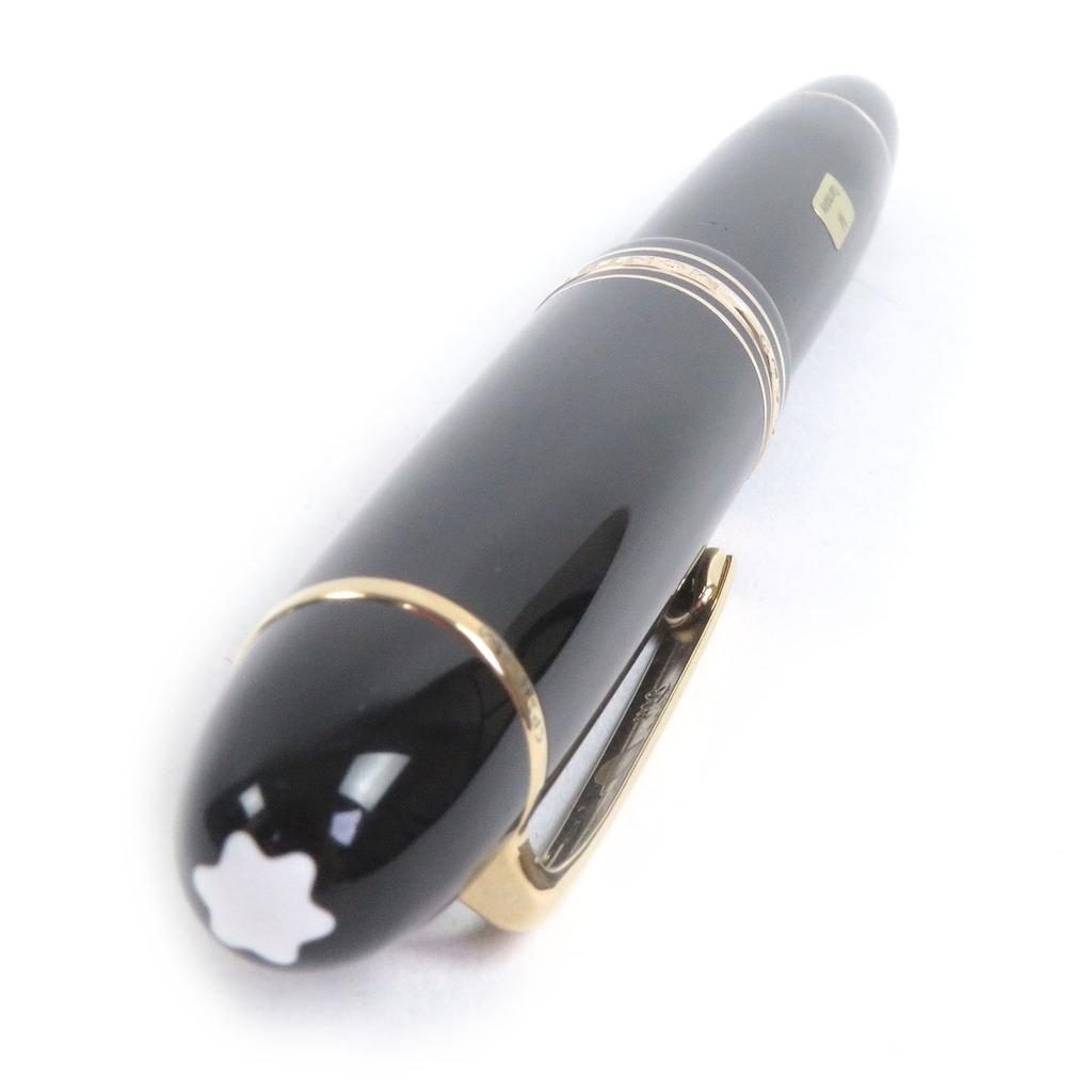 Excellent MONTBLANC Fountain Pen Meisterstück 149 Cap Type Black Gold 18K Mens Used