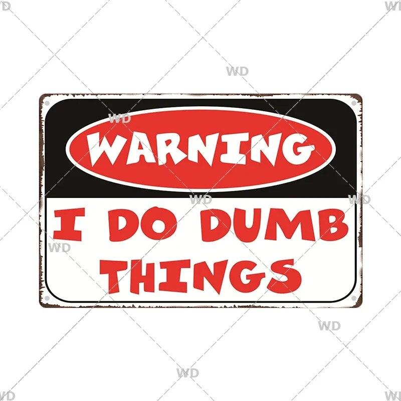 Warnung Metallschild Vintage Plakette Metall Vorsicht Bereich 51 No Trespassing Retro Garten und Hof Vorsicht Blechschild Garage Park Dekor