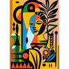 African Artwork Posters Abstract Elegant Nature Women Canvas Painting HD Print Wall Art Pictures for Living Room Home Decoration