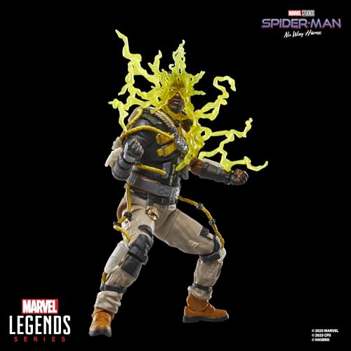 Hasbro Marvel Legends Series Electro, Spider-Man: No Way Home, Collectible 15cm Action Figure G0595, Authentic