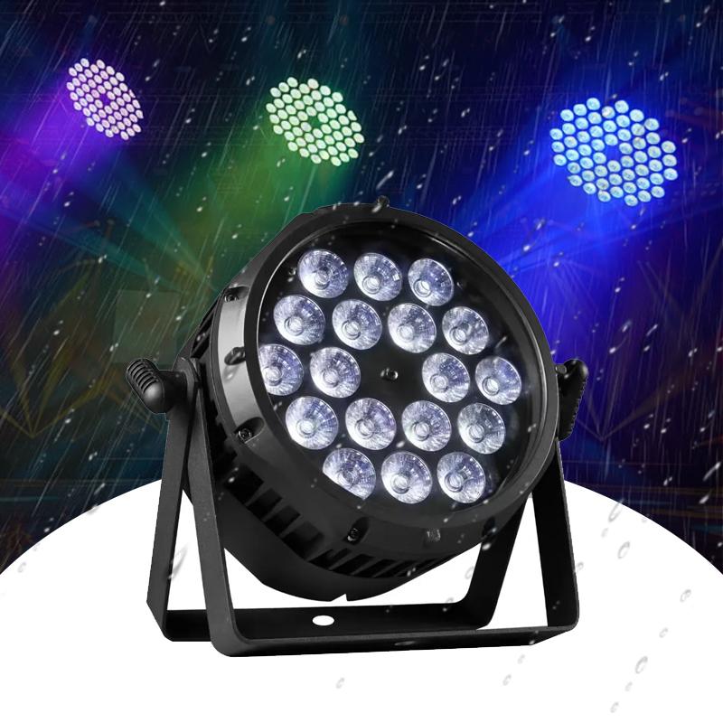 High Quality Ip65 Waterproof 18*10W RGBW 6 In 1 LED Par Light Led Stage Lights for Bar Nightclub Events Weddings Party Outdoor