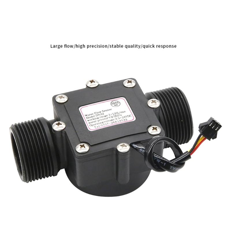 DN32 Flowmeter Water Flow 2-120L/min Water Flow Sensor Liquid Flowmeter for Landscape Irrigation High Performances
