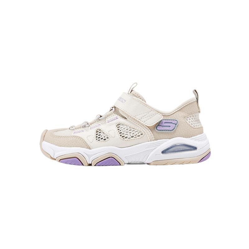 Skechers Girls Comfortable Casual Simple Versatile Breathable Low-Top Sandals Kids sandals Natural 319202L-NTMT 27.5