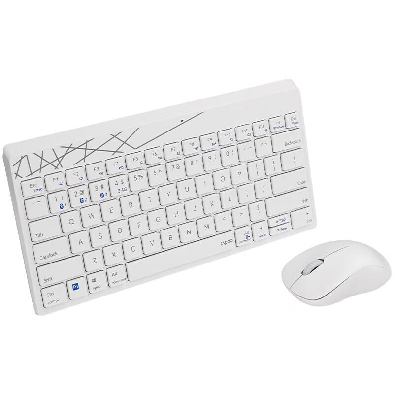 Rapoo 8000GT Wireless Bluetooth Keyboard Mouse Combo