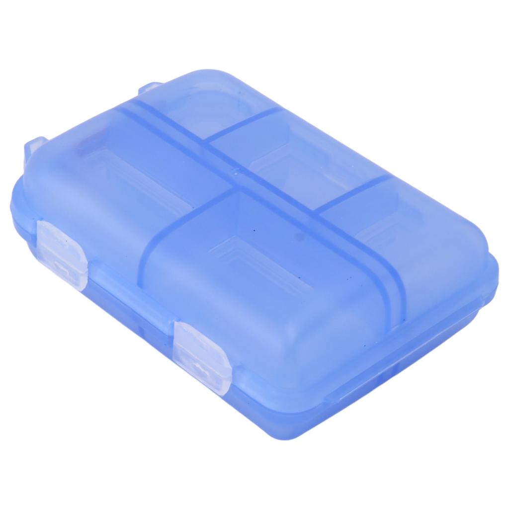 Medicine Box Medicine Case Plastic Waterproof 10 Compartments Buckle Lock Weekly Portable Medicine Container