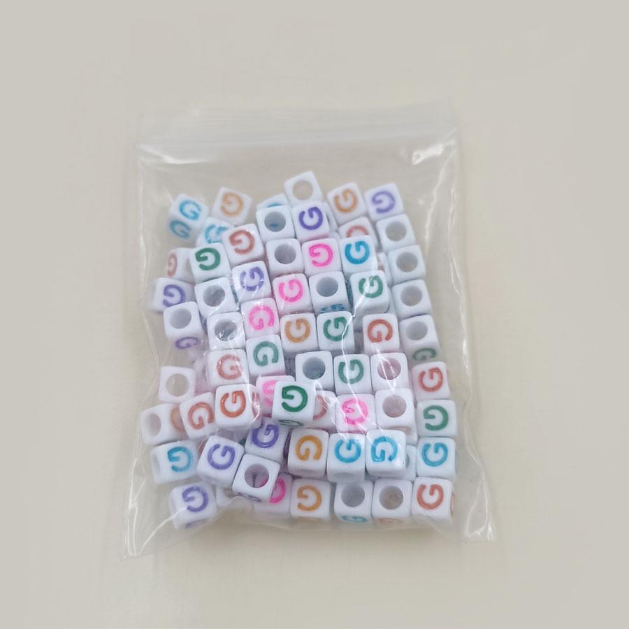 Acrylic Beads 100 Pcs/lot Letter Bead Jewelry Finding For DIY Necklace Bracelet Fashion Wholesale New 6mm High-quality