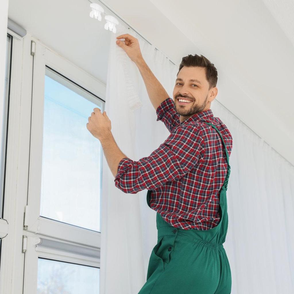 Balení 20/40 ks Stoperů do záclonových kolejnic Bílý plast Jezdci do záclonových kolejnic Náhradní příslušenství k záclonám