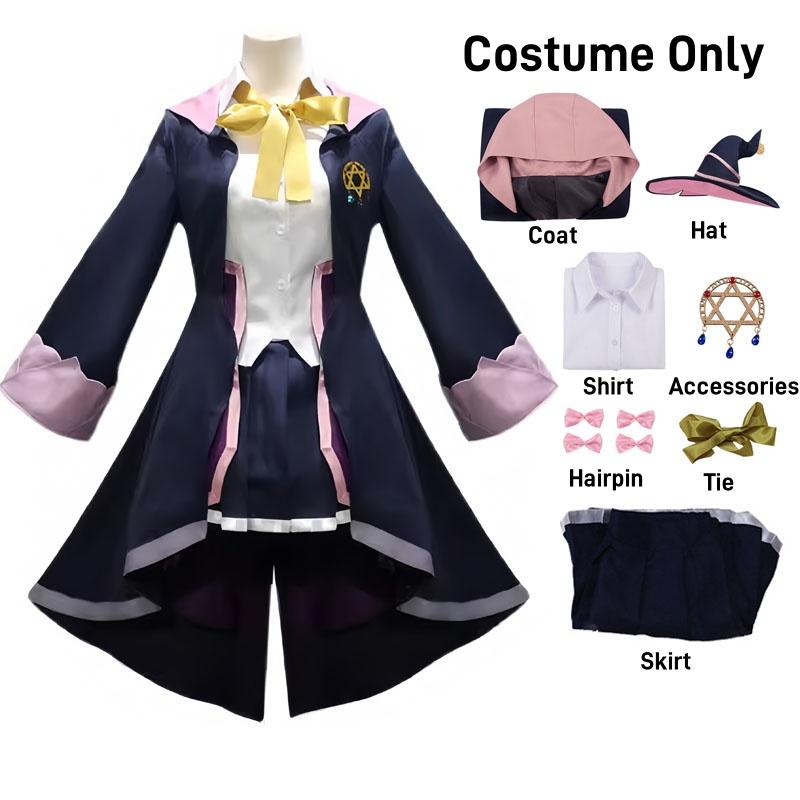 Anime Wandering Witch Die Reise der Elaina Cosplay Kostüme Elaina Uniformen Vollständiges Set Halloween Party Cosplay für Damen