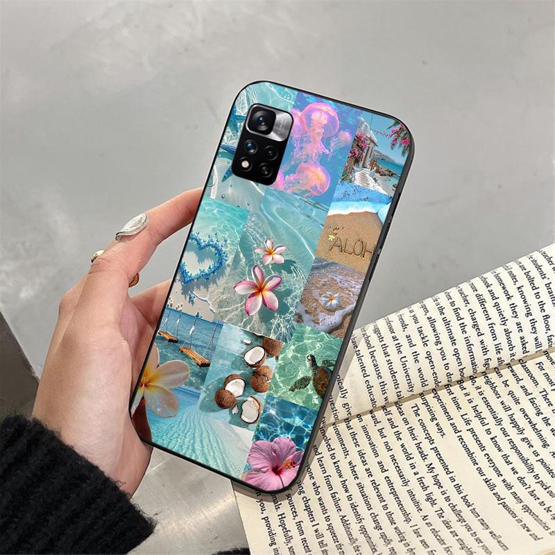 Phone Case For Xiaomi Poco C71 15T 14T Pro Redmi note 15 14 14 13 Pro Redmi A5 15C 13C Starfish Shell blue Ocean