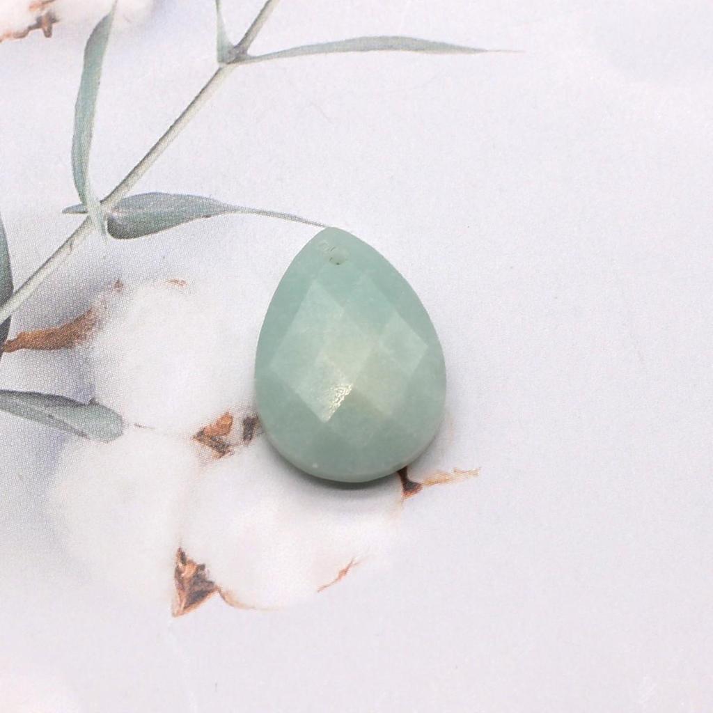 2Pcs Faceted Pendant Natural Stone Opal/Labradorite Drop-Shaped Pendant For Jewelry Making DIY Earrings Necklace Accessory