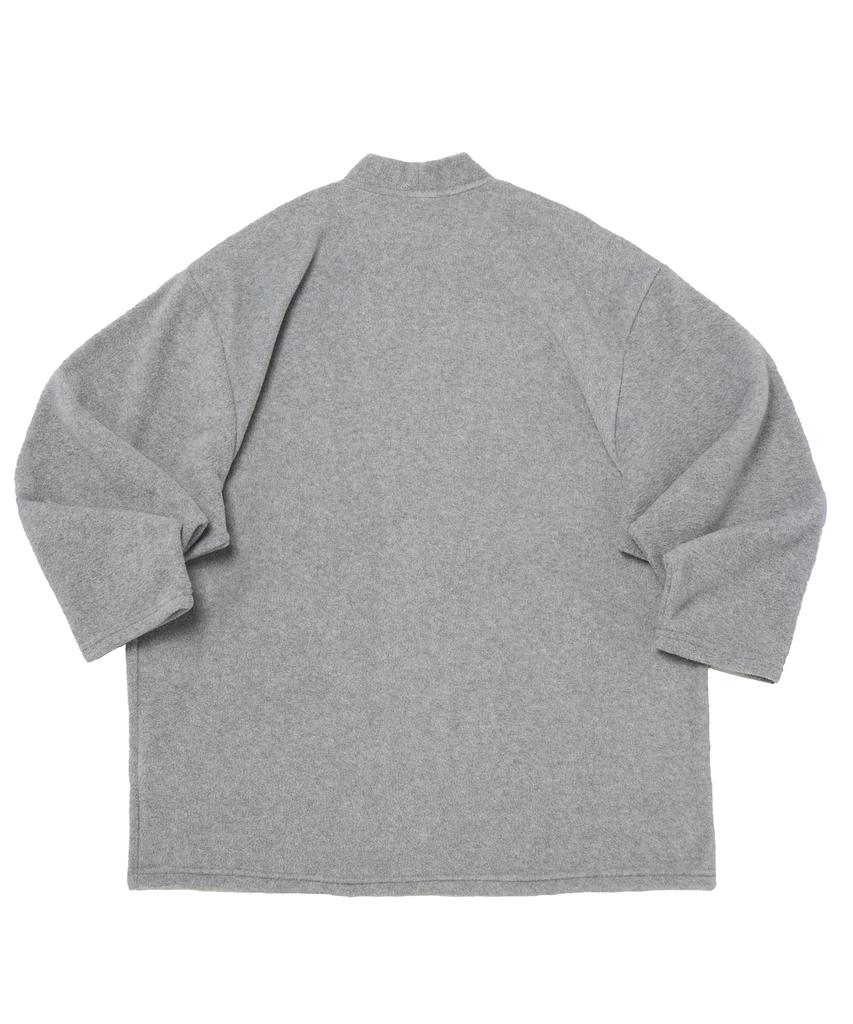 A Nothing Warm-Fleece Heritage Cardigan (Gray)