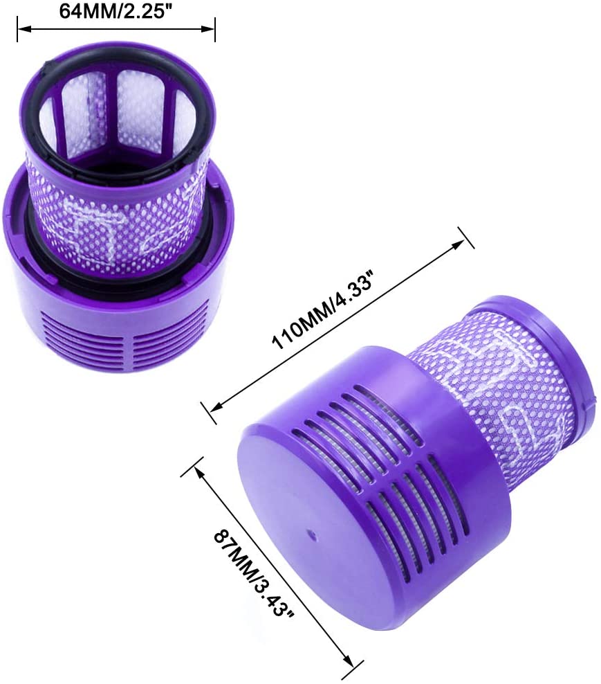 Washable Replacement Filters for Dyson V10 SV12 Cyclone Animal Absolute Total Clean Vacuum Cleaner Parts