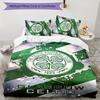 Celtic FC 3-częściowy komplet pościeli Poszewka na kołdrę Zapięcie Zawiera 1 poszewkę na kołdrę i 2 poszewki na poduszki na wszystkie pory roku Dekoracja sypialni, domu, akademika