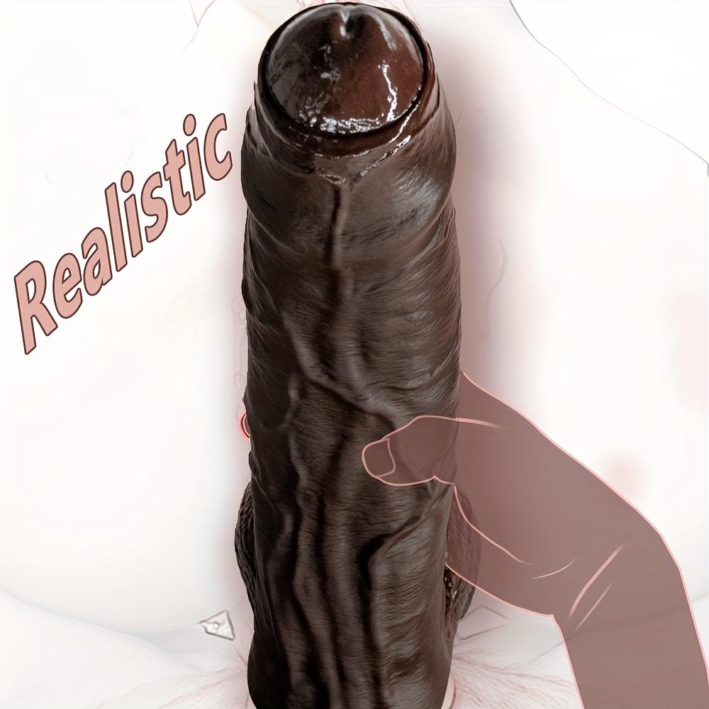 10.63” Realistic Silicone Dildo, Large Manual Adult Toy with Natural Texture for Vaginal & Anal Use, Body-Safe Pleasure Toy for Women & Couples