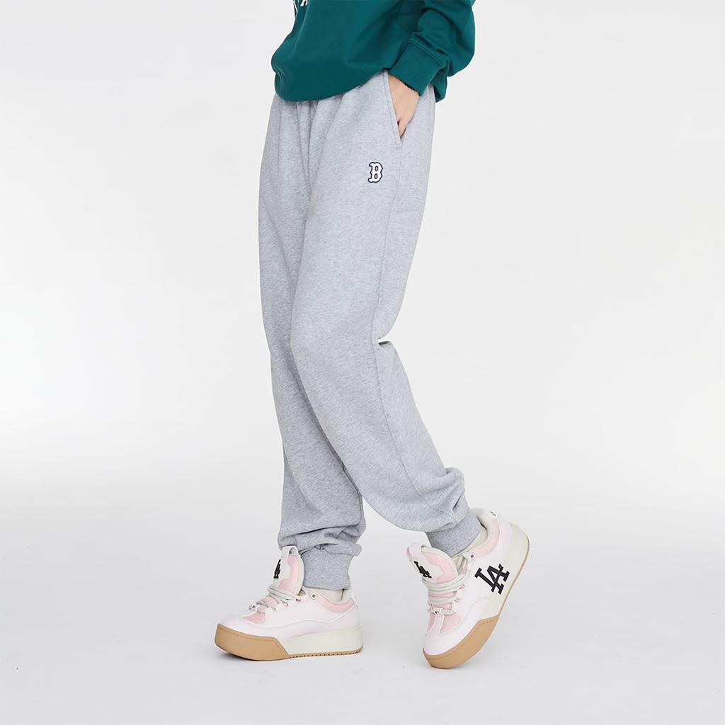 MLB Knitted Sweatpants Unisex Light Heather Gray 3APTB0134-43MGS