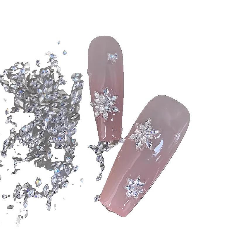 Marquise Mini Zircon Nail Art Rhomboid with Super Flash Flat Bottom DIY Pile Drill Jewelry