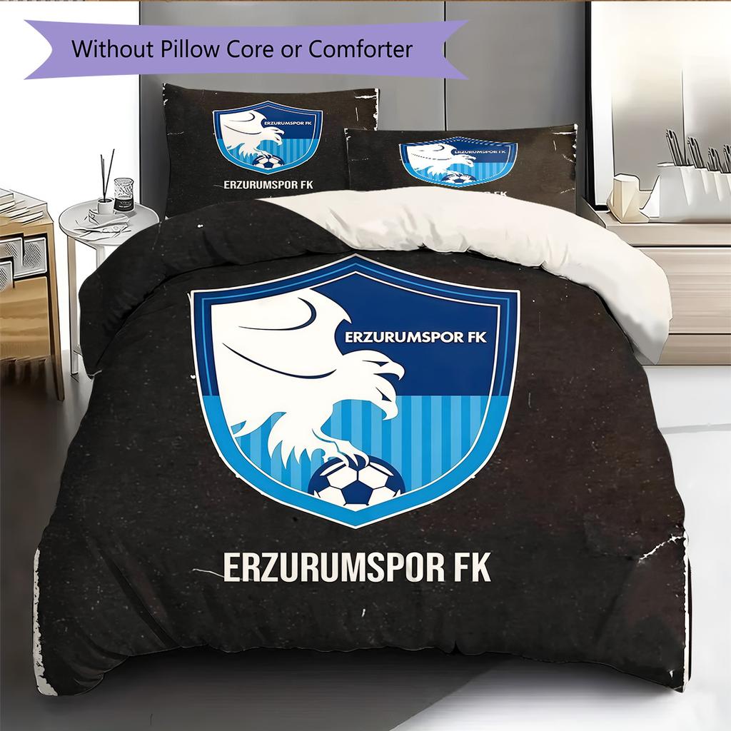 Erzurumspor FK Pattern Bedding Quilt Set Home Decoration Gift (1 * duvet cover + 2 * pillowcase without core)