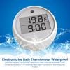 1PC Ice Bath Thermometer with High and Low Temperature Alarm Timer Floating Thermometer IP67 Waterproof Float Pool Thermometer