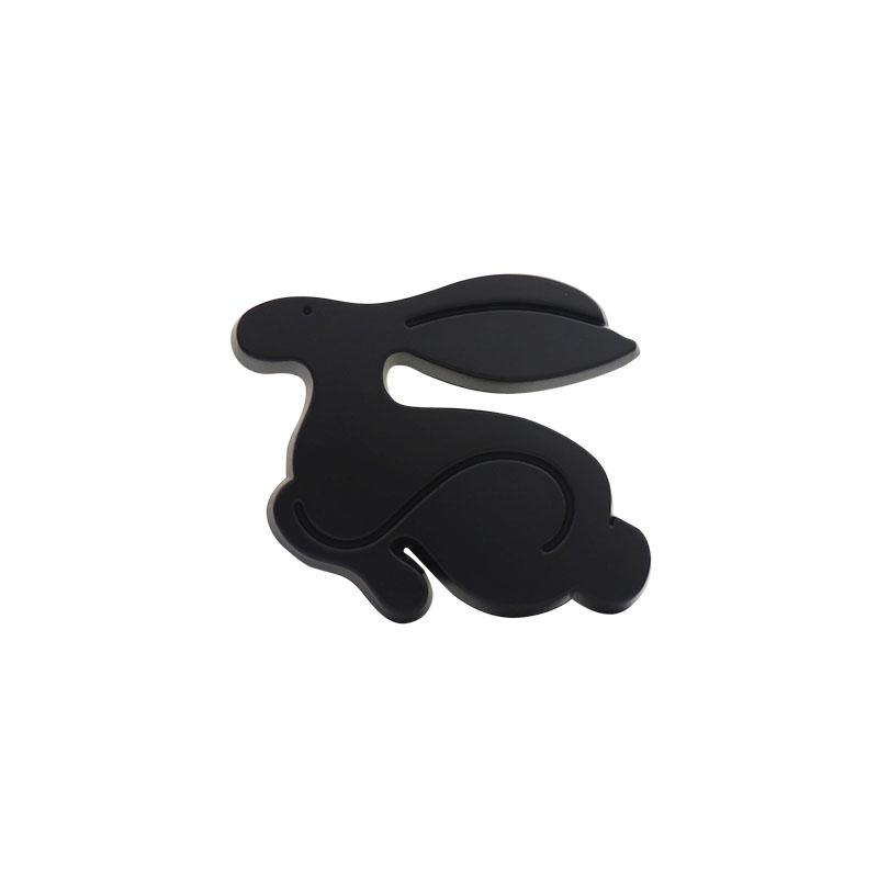3D Running Rabbit for car Hood Fender trunk Rear Bonnet Nameplate Decal Emblem Badge Sticker
