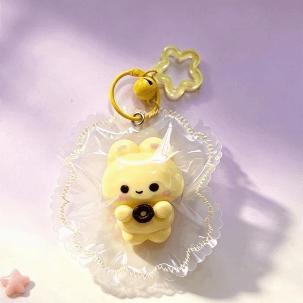 Slow Rising Squeeze Toy Keyring Food Grade Silicone Fidget Toy Kawaii Squishy Toy Keychain Adults