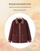 Women's Plaid Patchwork Fleece Lapel Jacket Cardigan – New Spring Arrival