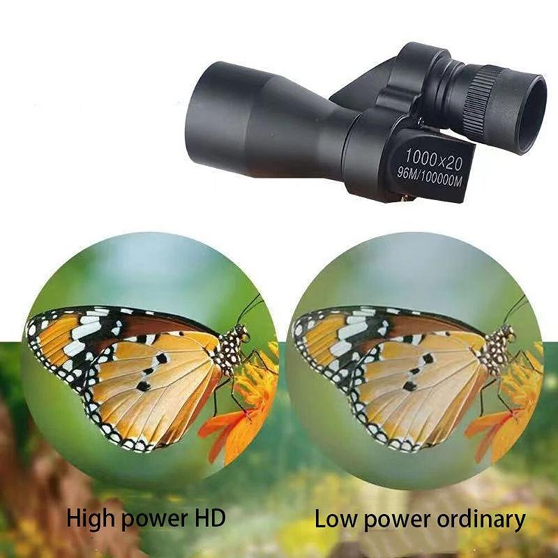 

Portable Night Vision Mini Pocket Monocular Telescope High Magnification Zoom Outdoor Fishing Telescope For Hunting Camping чорний
