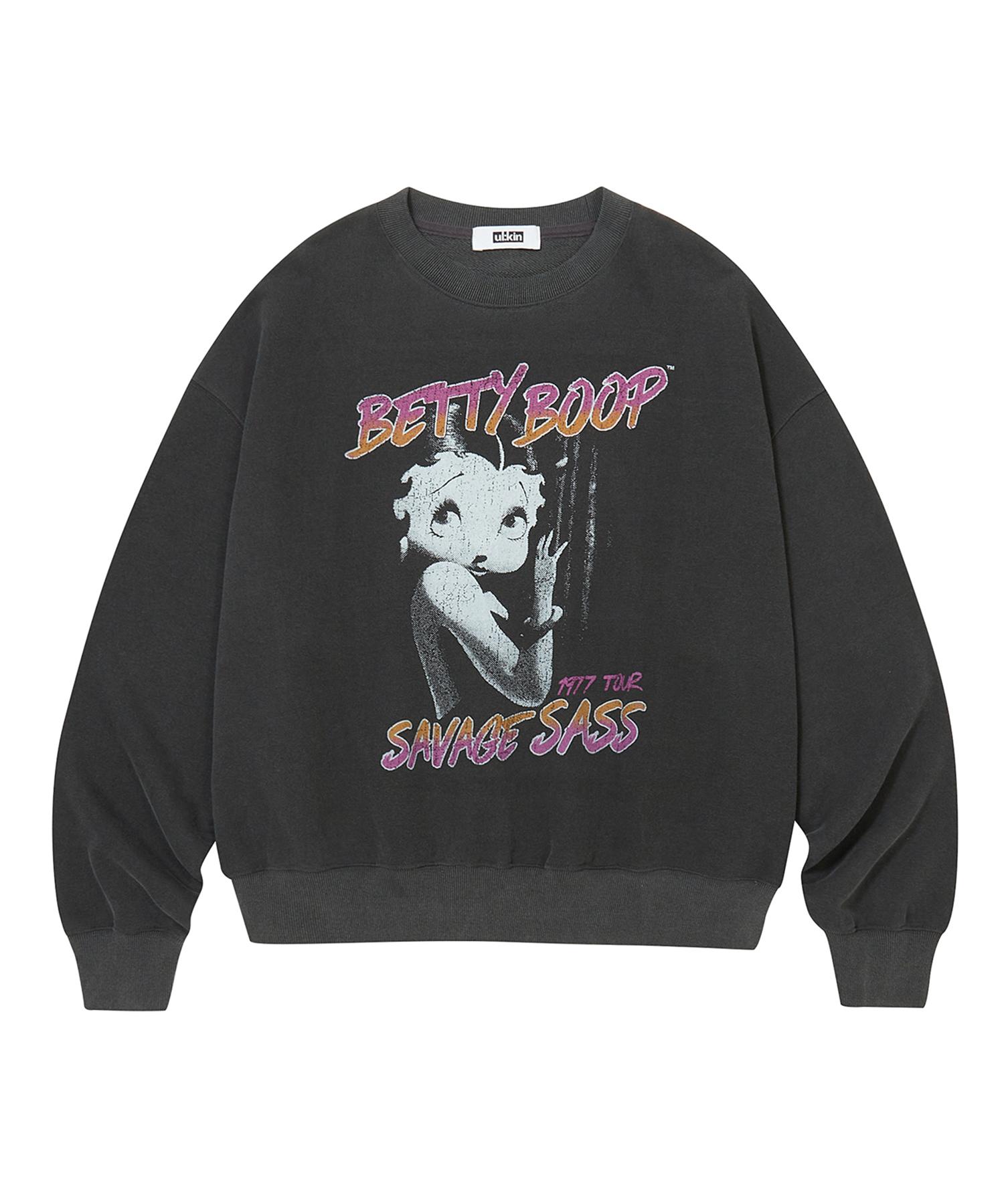 Холщовая толстовка Ulkin X Betty Boop Glamour Угольный Charcoal/L