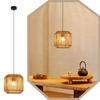 Pendant Lamp - NETTLIFE - 1-light Corded Lantern - Yellow - Metal Lampshade - Height 120 Cm