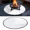 24 Inch Round Outdoor Under Grill Mat  Proof Grill Pad Oilproof Waterproof Heat Resistant Indoor  Place   Pit Mat