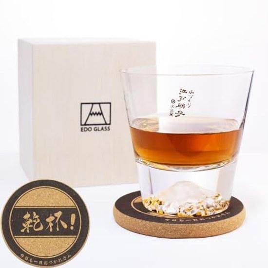 

Japanese Genuine Product Rock Glass Whiskey Mount Fuji Tajima Cup Beer Made Japan Birthday Gift Wedding Celebration Retirement Valentines Day Mothers