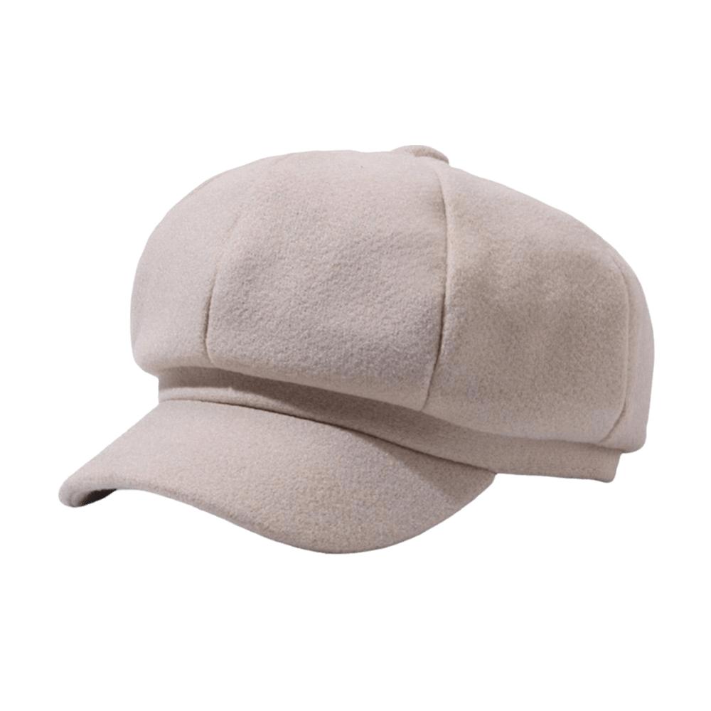 Solid Color Beret Hat Windproof Painter Caps Fashion Newsboy Hat Autumn Winter