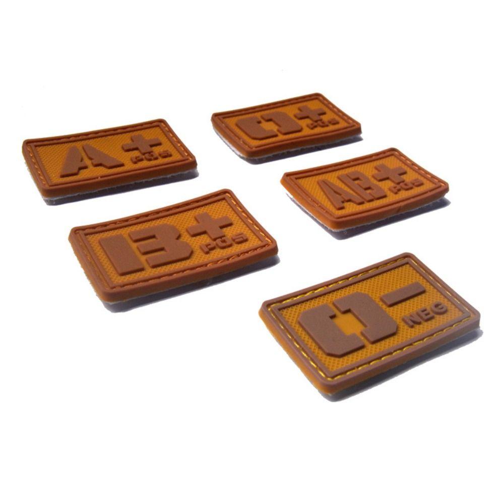 Luminous Blood Type Magic Sticker PVC Glue Stamp Emergency Armband Helmet Decoration