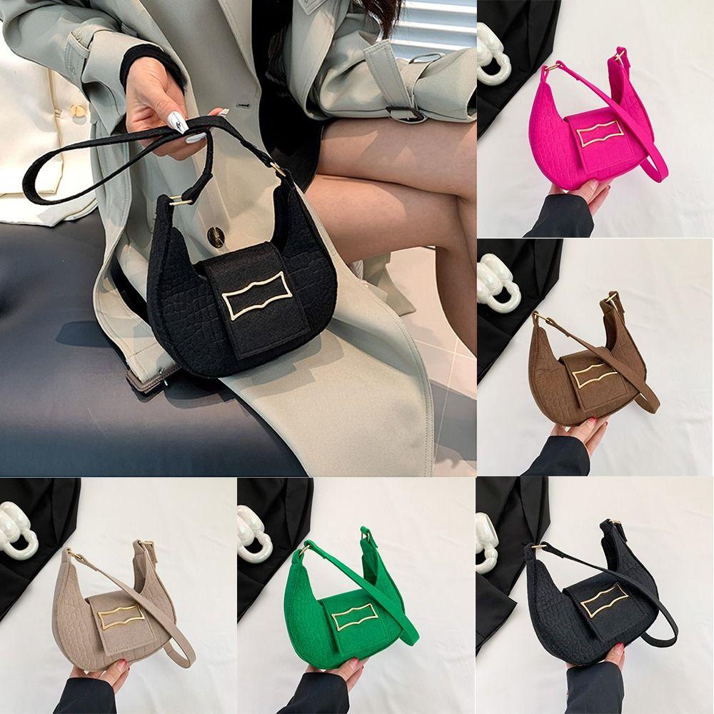 

Фетровая сумка подмышками, легкая сумка, модная сумка на плечо для женщин и девочек