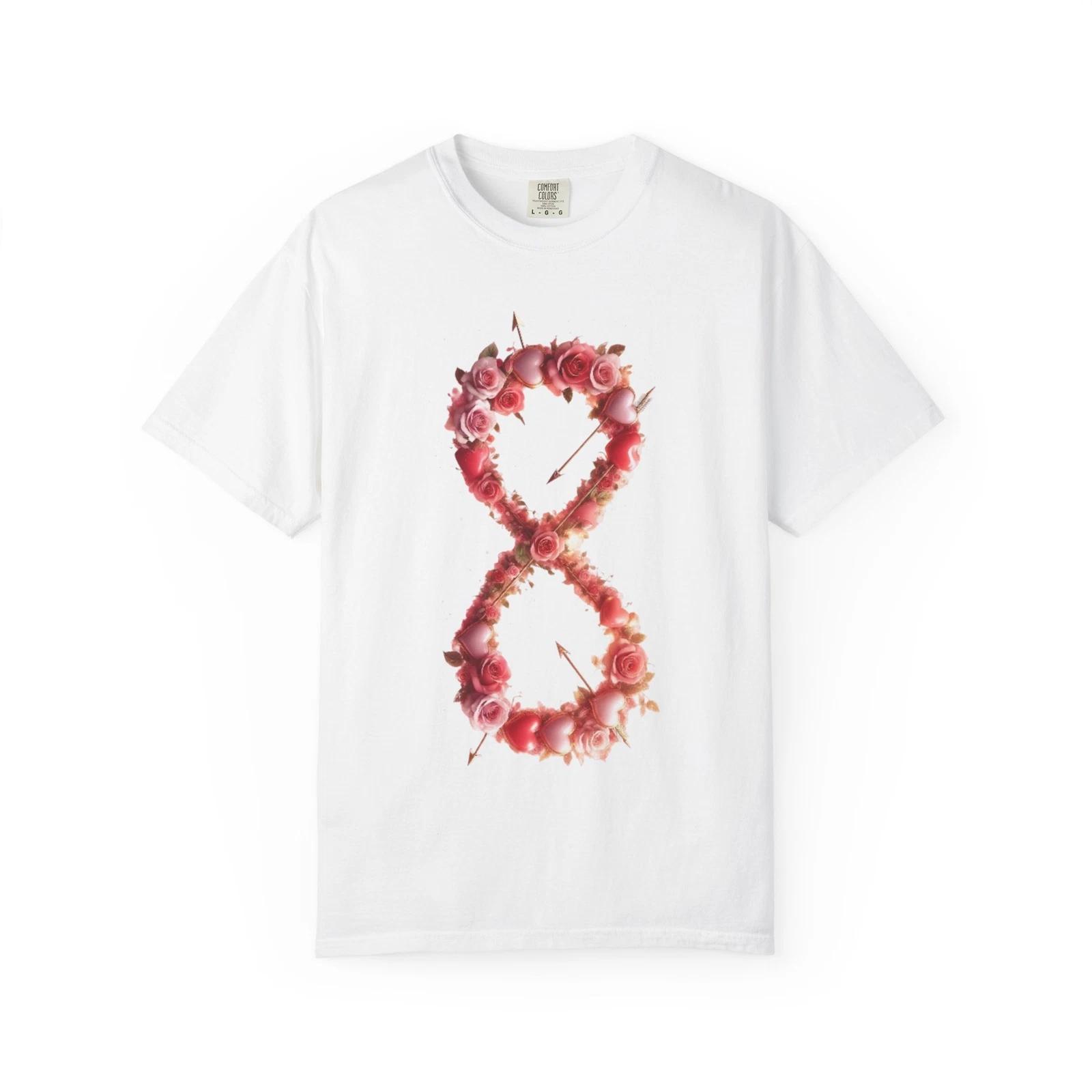 

Floral Infinity Unisex T-shirt, Flower Pattern Tee, Nature Lover Gift, Botanical L