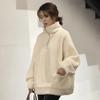 Women's Korean-Style Oversized Lamb Wool Zipper Hoodie