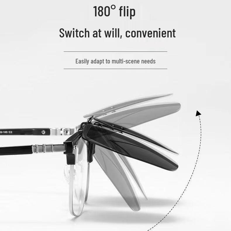 Fashionable Polarized Clip-On Sunglasses for Men and Women: Perfect for Fishing and Driving