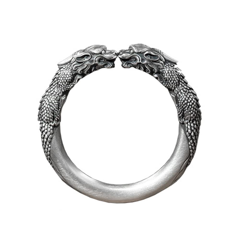 

Bangle for men and Pixiu good luck protection from amulet metal fashion accessory women, silver, bangle, bracelet, evil, bangle, allergy-friendly,