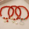 Natural 6mm Agate Bracelet Fashion Women Daily Jewelry Lucky Gift