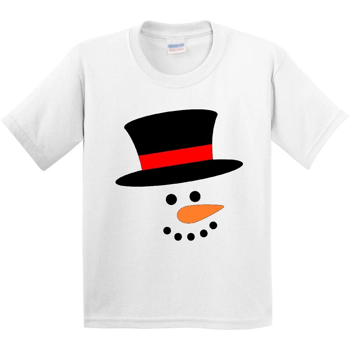 Inktastic Snowman With Top Hat And Carrot Nose Youth T-Shirt Boodlebug Man Pipe 130