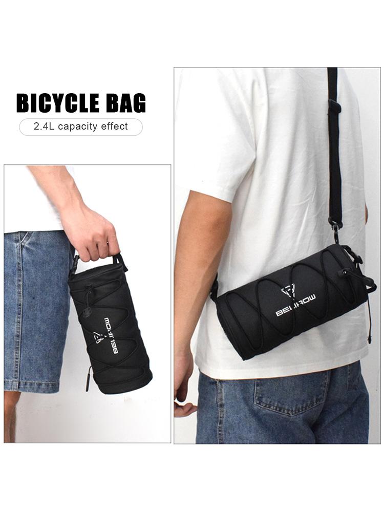 2.4/4.2L Frame Pannier Bag Large Capacity Bike Handlebar Bag with Side Mesh Storage Pocket for Road Mountain Bike Cycling Travel
