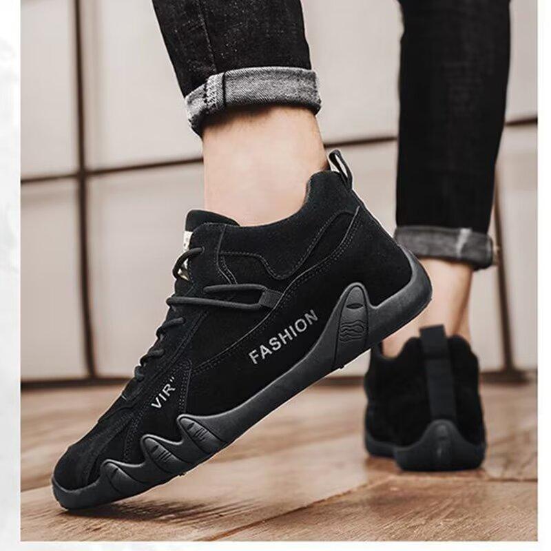 Casual Men's Workwear Shoes Dirt Resistant and Waterproof Boots Retro Suede Men's Boots Soft Soled Lightweight and Wear-resistant Construction Shoes