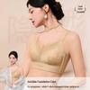 2025 Women's Gold Silk Mesh Lightweight Anti-Sag Bra: Comfortable Side-Support, Breathable for a Smaller Bust Look