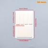 40/80/100/160 Pages Frosted Simple Pure White Index Stickers Transparent Label Stickers DIY Sticky Notes Office School Supplies